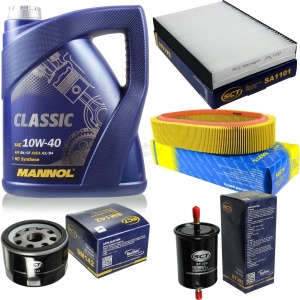 Zestaw filtrów+olej Renault Megane I 1,4 1993-2003