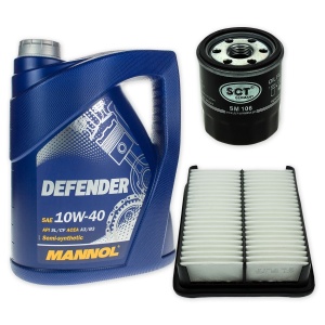 Olej 10w40+filtry Toyota Corolla E10 E11 1,4 OP572