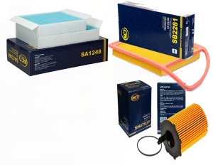 Zestaw filtrow PEUGEOT 207 1.6 HDI od2009