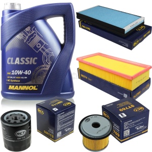 Zestaw filtrów +olej 5l Peugeot 406 1.9 2,1 TD dostawa gratis