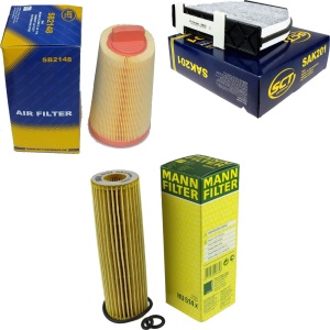 Zestaw filtrów Mercedes  C W204 S204 C180 C200 KOMPR