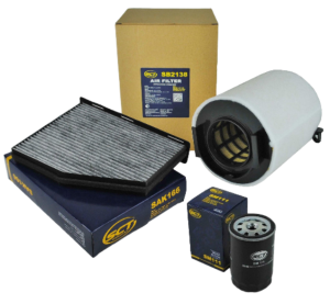 Zestaw filtrów Audi A3 8P1 8P7 1,6 75 kw 102ps  dostawa gratis