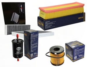 Zestaw filtrow PEUGEOT 207 1.4  16v 65km