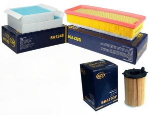 Zestaw filtrow PEUGEOT 207 1.6hdi