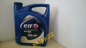 OLEJ ELF EVOLUTION 900 NF 5W40 5L  MAMY FILTRY