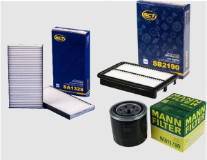 Zestaw filtrów HYUNDAI  Tucson 2.0 2,7 2006-2010 