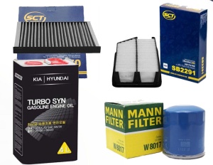 Zestaw filtrów Hyundai i40 1.6GDI  +olej