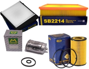 Zestaw filtrów Volvo V70 II 2.4 D5 2001-2006 