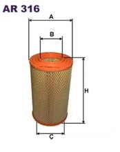 Filtr powietrza AR316 (1389829)