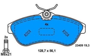 Klocki hamulcowe CITROEN C2 12-1009 (1390335)