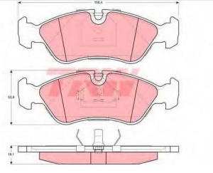 klocki hamulcowe P OPEL DAEWOO GDB951#12-417#GDB3116 (1390386)