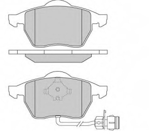 Klocki hamulcoweAUDI/SEAT/SKODA/VW  GDB1403#12733 (1390419)