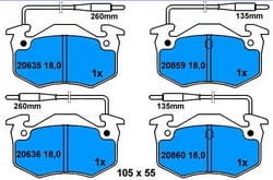klocki ham.przod CITROEN BX 12-216 (1390321)