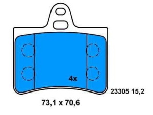 klocki hamulcowe CITROEN C5 12-938 (1390338)