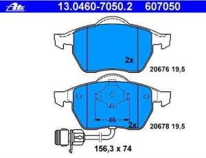 Klocki hamulcowe P AUDI 100,A6 GDB1049#13.0460-7050.2#FDB590#AD5495781 (1390357)