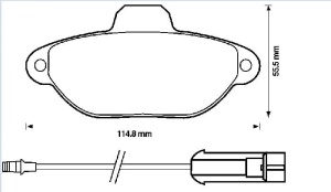 Klocki hamulcowe P FIAT PUNTO 93- Panda 03- GDB1115#219148#13046039512GDB1299 (1390381)