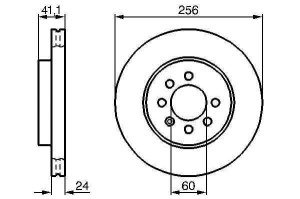 Tarcza hamulcowa Nubira 604008323 (1394396)