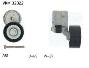 Napinacz  paska klinowego FIAT Punto, 8 16V 99- Alfa 145/146/147 1,4/1,6 16V 96- VKBA32022#1223002 (1391507)