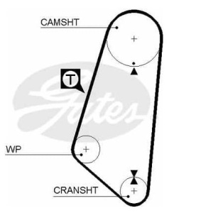 Pasek rozrządu 133z VW GOLF/SEAT 1,6 G5400 #CT732 (1391753)