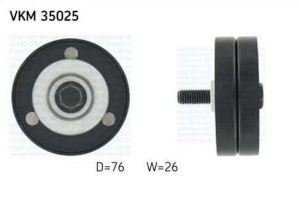 Rolka prowadząca pasek wieloklinowy Opel VKMA35025#030145299C (1393409)