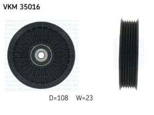 Rolka prowadząca pasek klinowy Opel  VKM35016 (1393403)