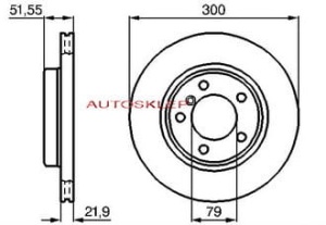 tarcza ham.przod BMW 3/E46     24.0122-0161.1 (1394348)