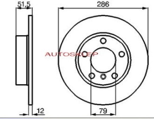 tarcza ham.przod BMW 3/E36 6042590 (1394347)