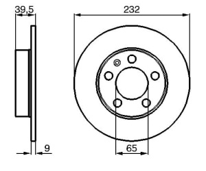 Tarcza ham.tyl AUDI A2 (00-) (232X9.0X39.5) 24010901231#DF2805#6050180 (1394369)