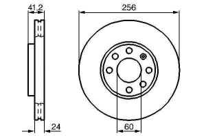 Tarcza hamulcowa P OPEL Astra G 6041650 (1394431)