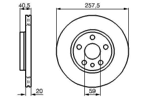 Tarcza hamulcowa P FIAT SCUDO,CITROEN  6045790 (1394427)