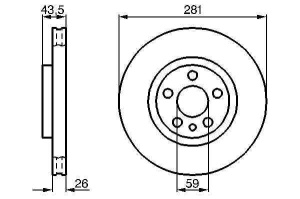 Tarcza hamulcowa P CITROEN EVASION 142.408 (1394426)