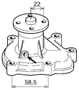 Pompa wody OPEL PA33036 (1392712)