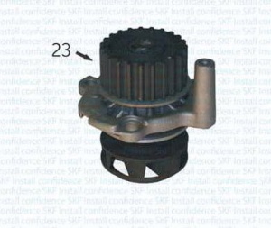 Pompa cieczy chłodzącej AUDI SEAT VW VKPC81620#KRAFT1500305 (1392126)