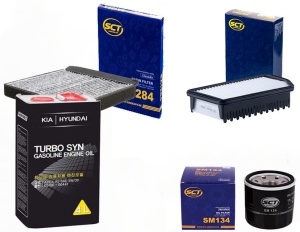 Zestaw filtrów KIA Cee'D 1.0 T-GDi  + olej od 2015
