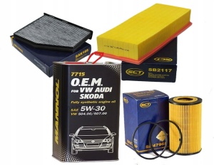 Zestaw filtrów VW Scirocco 2.0R +olej 5w30 5l