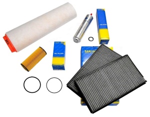 Zestaw filtrów BMW 5 e60 e61 525d 530d gratis