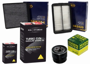 Zestaw filtrów KIA Cee'D 1.4 od 2018  +olej