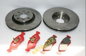 Klocki + tarcze  Opel Astra F Corsa B Vectra  went