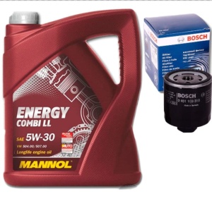 MANNOLOLEJ LL 5W30 5l+Filtr Bosch 0451103318 OP616
