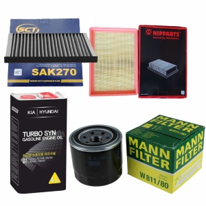 Zestaw filtrów Kia Carens III 1,6 2,0 CWT +olej 5w30