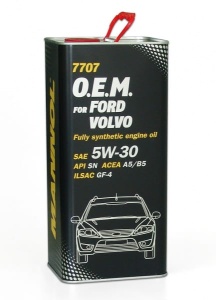 OLEJ MANNOL OEM  Ford VOLVO 5W30 5L FILTRY