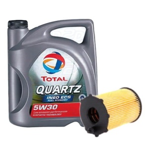 OLEJ TOTAL 5W30 ECS +FILTR OLEJU OE667/1 1.4 1.6td