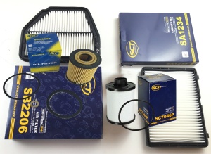 Zestaw filtrów Opel Antara 2,0 CDTI 2006-2018 (