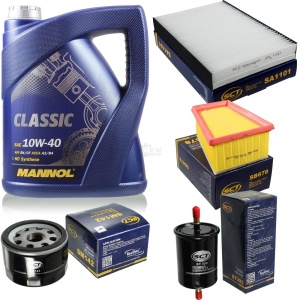 Zestaw filtrów+olej Renault Megane Clio 1,4 1.6 2,